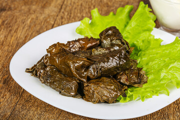 Turkish traditional cuisine - Grape Dolma