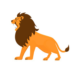 Leo. Lion's grin, vector illustration