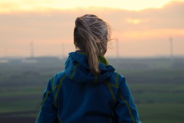 Woman looking at nature