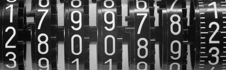 numbers of a meter for recording user consumption