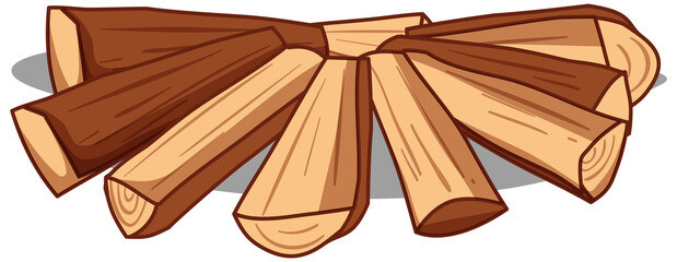 Wood preparing for camping