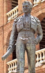 Proud torero - statue in front of the Valencia bullring - Spain