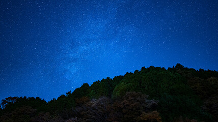 キャンプ場から見える星空