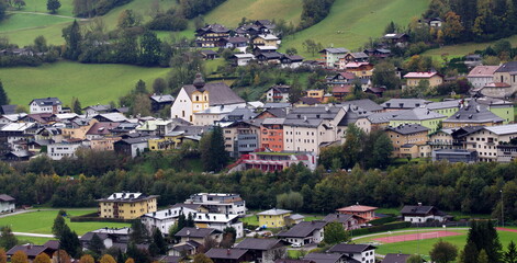 Werfen - a market town in the district of St. Johann im Pongau, Austria © Konrad_elx