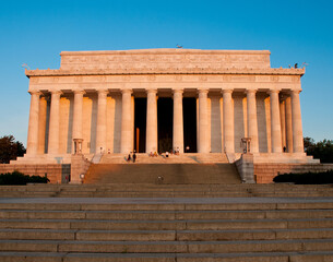 Naklejka premium Abraham Lincoln Memorial, Washington DC, USA