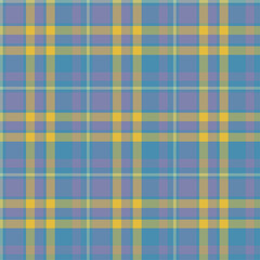 Plaid seamless pattern. Vector background of textile ornament. Flat fabric design.