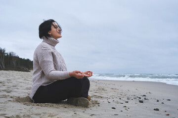 woman near sea