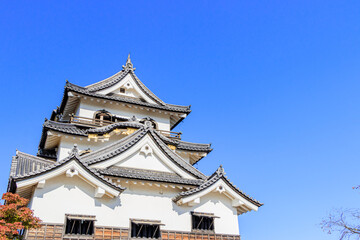 Fototapeta na wymiar 秋の彦根城　滋賀県彦根市　 Autumn Hikone castle Shiga-ken Hikone city