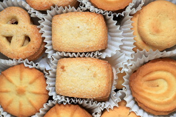 biscotti dall'alto, biscuits from the top