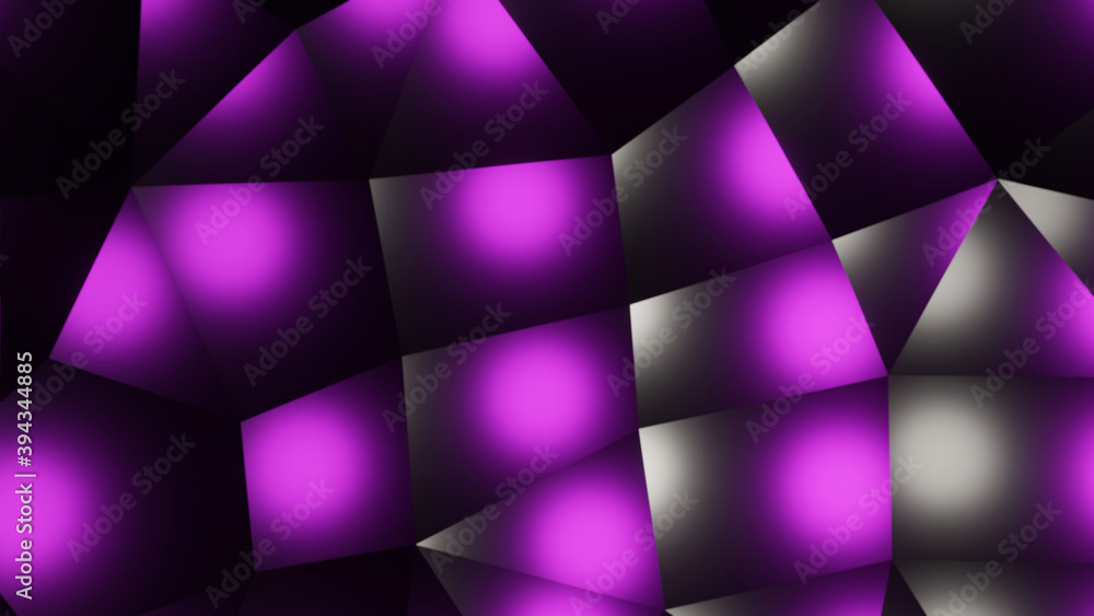 Aufkleber 3d rendering abstract low-poly background