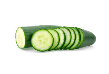 Cucumber isolated on white background