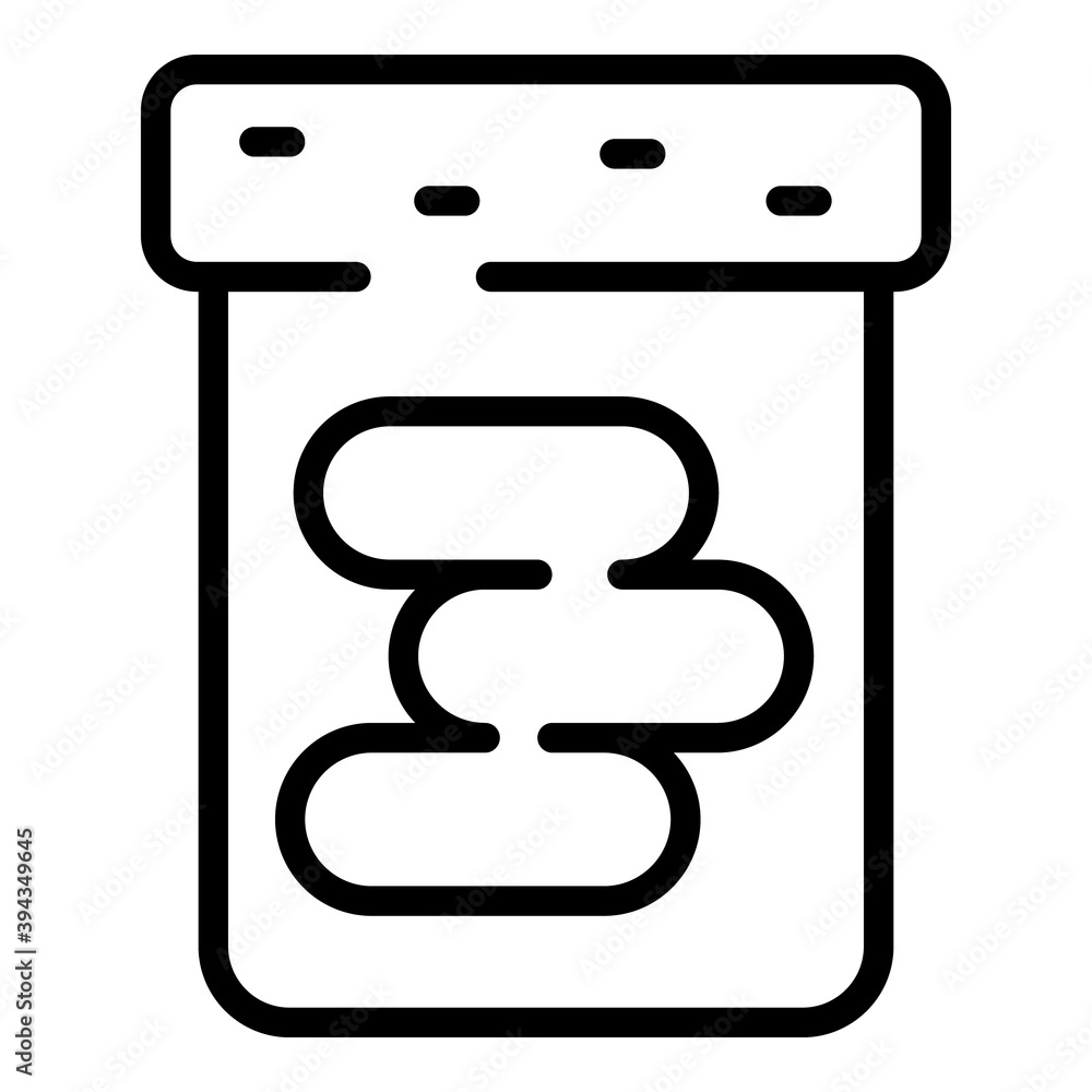 Poster chocolate paste bottle icon. outline chocolate paste bottle vector icon for web design isolated on w