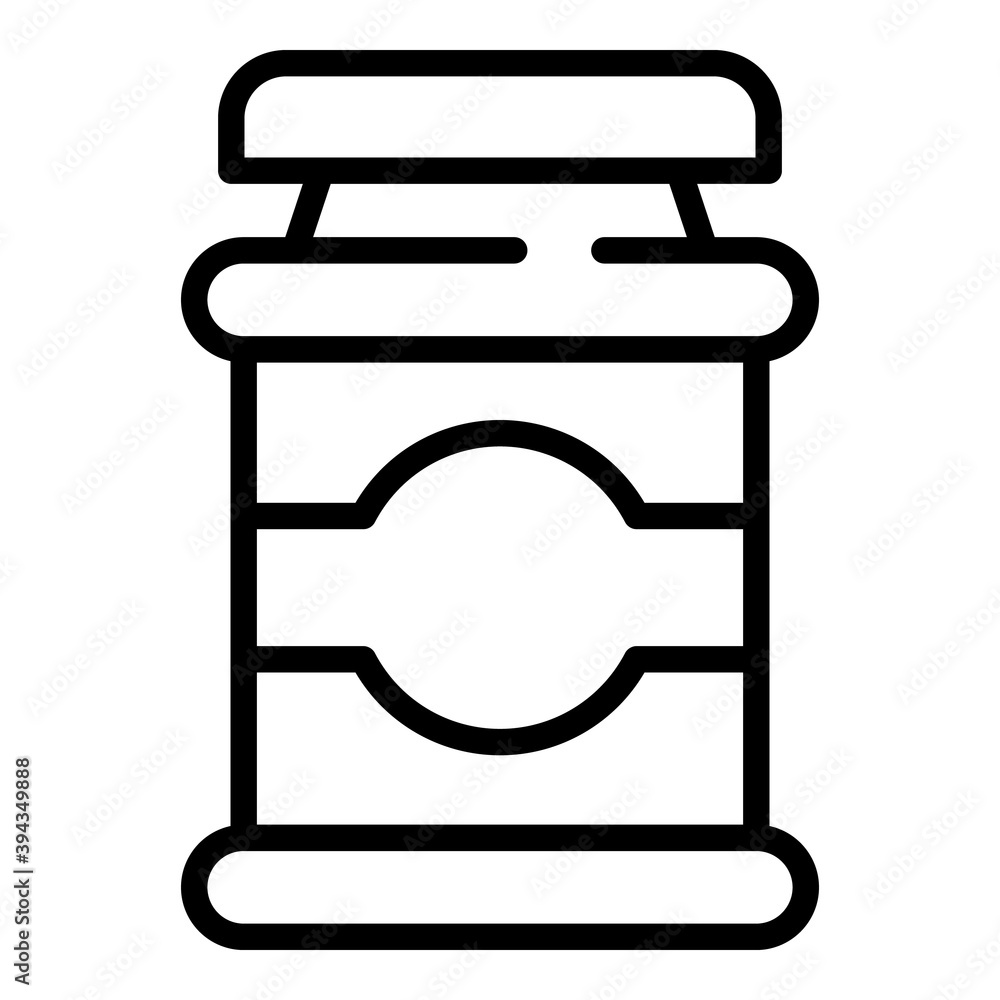 Poster chocolate paste breakfast icon. outline chocolate paste breakfast vector icon for web design isolate