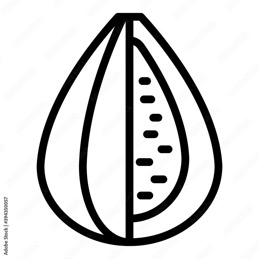 Poster figs icon. outline figs vector icon for web design isolated on white background