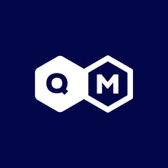QM Letter Initial Logo and Icon for Business Branding and Website Editable Vector and Website Favicon Design Unique Modern Logo Version © alaminvueco
