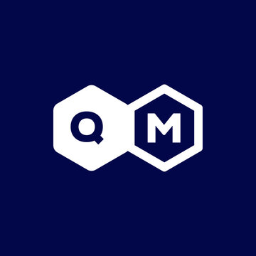 QM Letter Initial Logo and Icon for Business Branding and Website Editable Vector and Website Favicon Design Unique Modern Logo Version