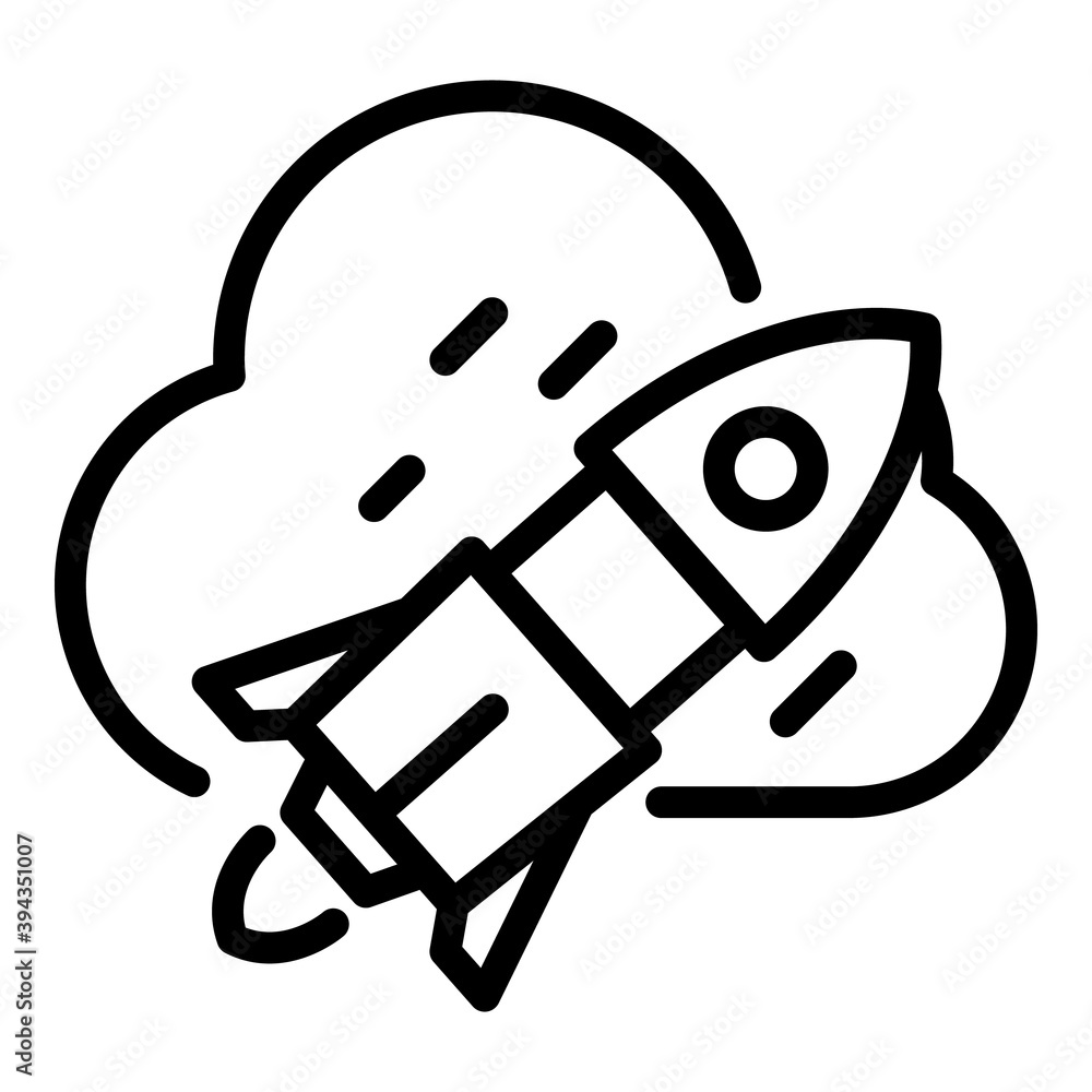 Poster fast internet speed icon. outline fast internet speed vector icon for web design isolated on white b