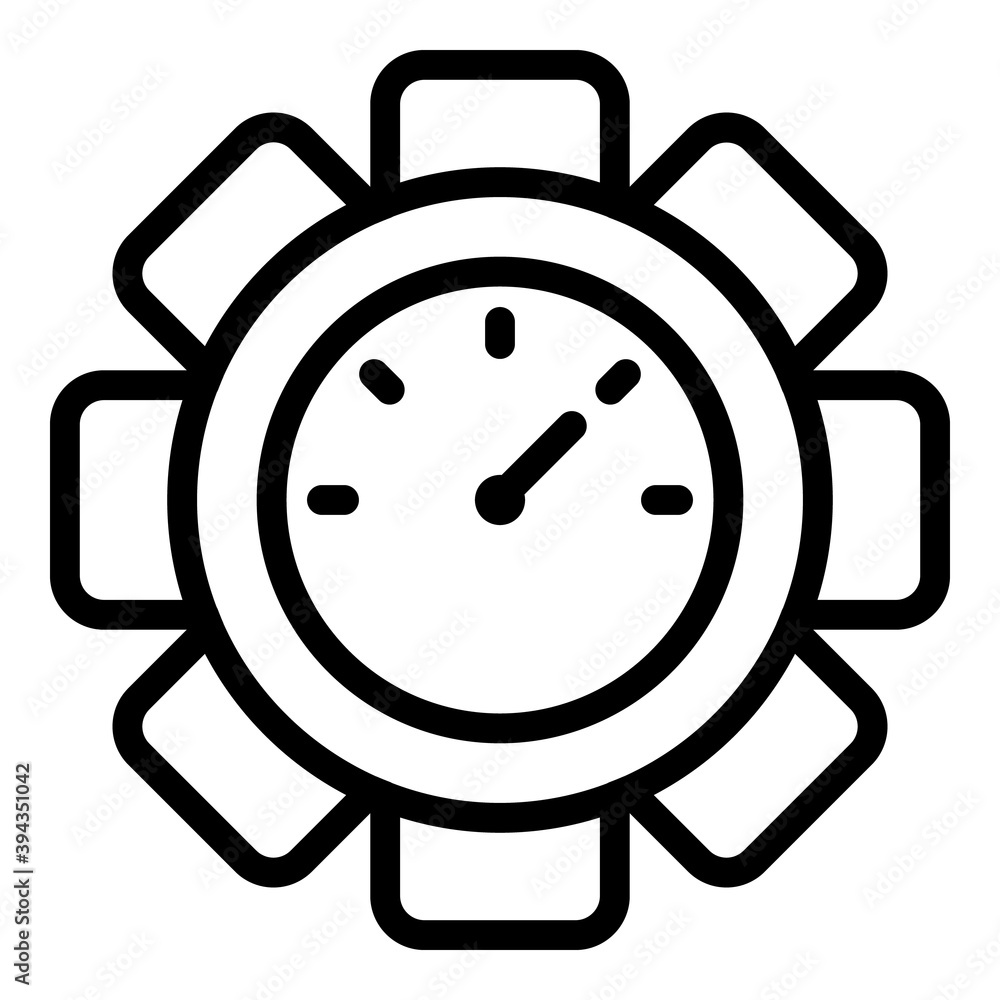 Poster measure internet speed icon. outline measure internet speed vector icon for web design isolated on w