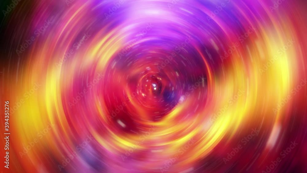 Poster abstract colorful energy wave vortex space tunnel spreading fire flame ripple radial waves of magica