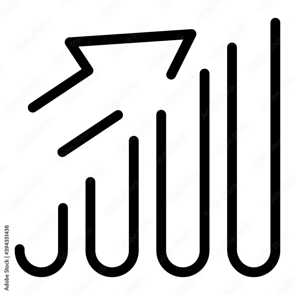 Poster grow internet speed icon. outline grow internet speed vector icon for web design isolated on white b