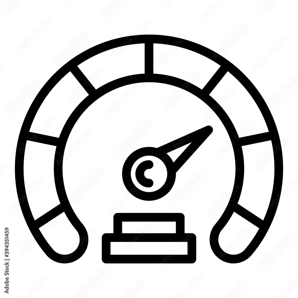 Poster speed internet indicator icon. outline speed internet indicator vector icon for web design isolated 