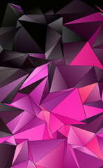 Fototapeta premium 3d Triangles, abstract background. Design wallpaper.