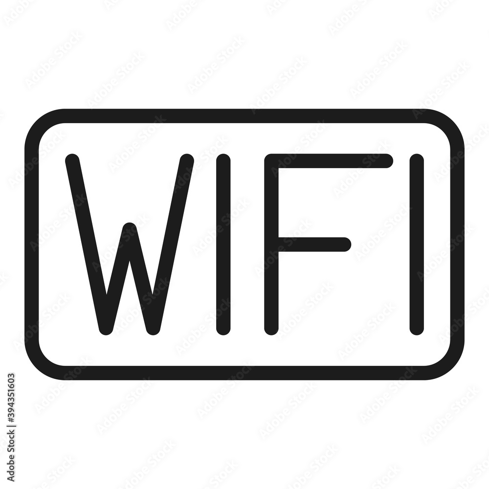 Poster wifi internet icon. outline wifi internet vector icon for web design isolated on white background