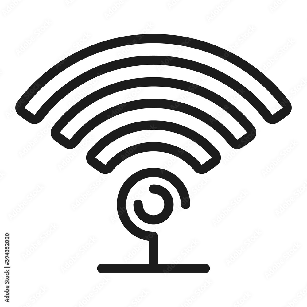 Poster access point icon. outline access point vector icon for web design isolated on white background
