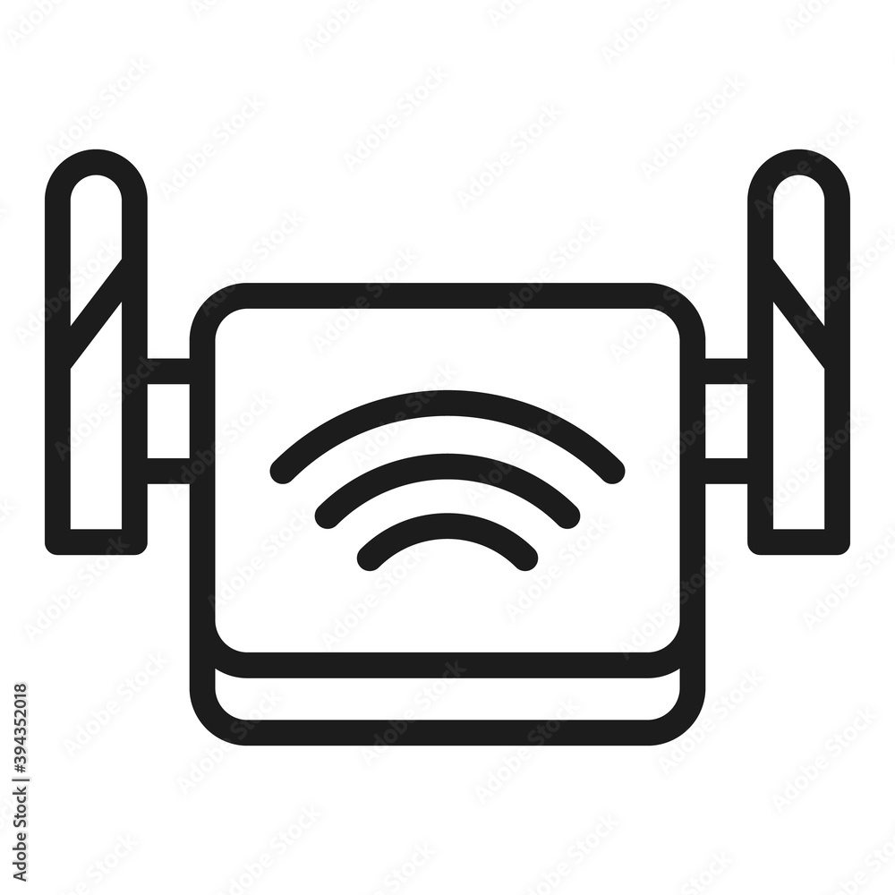 Poster access point modem icon. outline access point modem vector icon for web design isolated on white bac