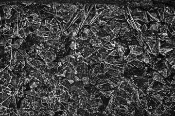 cracked ice texture, abstract seasonal winter cold background, natural ice, broken ice on a lake