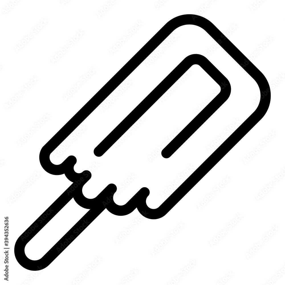 Poster ice cream icon. outline ice cream vector icon for web design isolated on white background