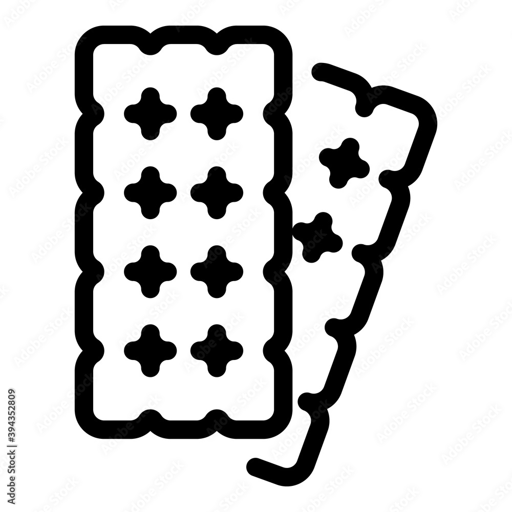 Aufkleber two chocolates icon. outline two chocolates vector icon for web design isolated on white background