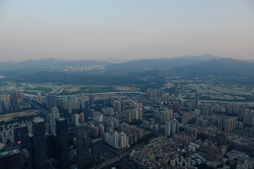 中国シンセン福田区風景