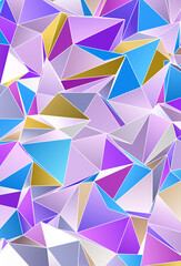 Obraz premium 3d Triangles, abstract background. Design wallpaper.