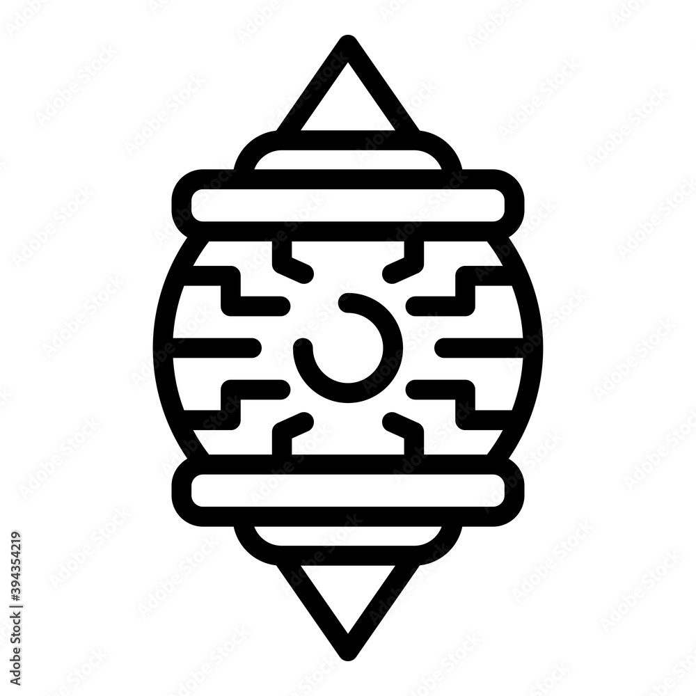 Poster evil eye icon. outline evil eye vector icon for web design isolated on white background