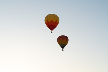 hot air balloon in flight