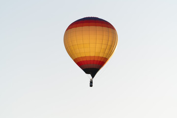 hot air balloon in flight