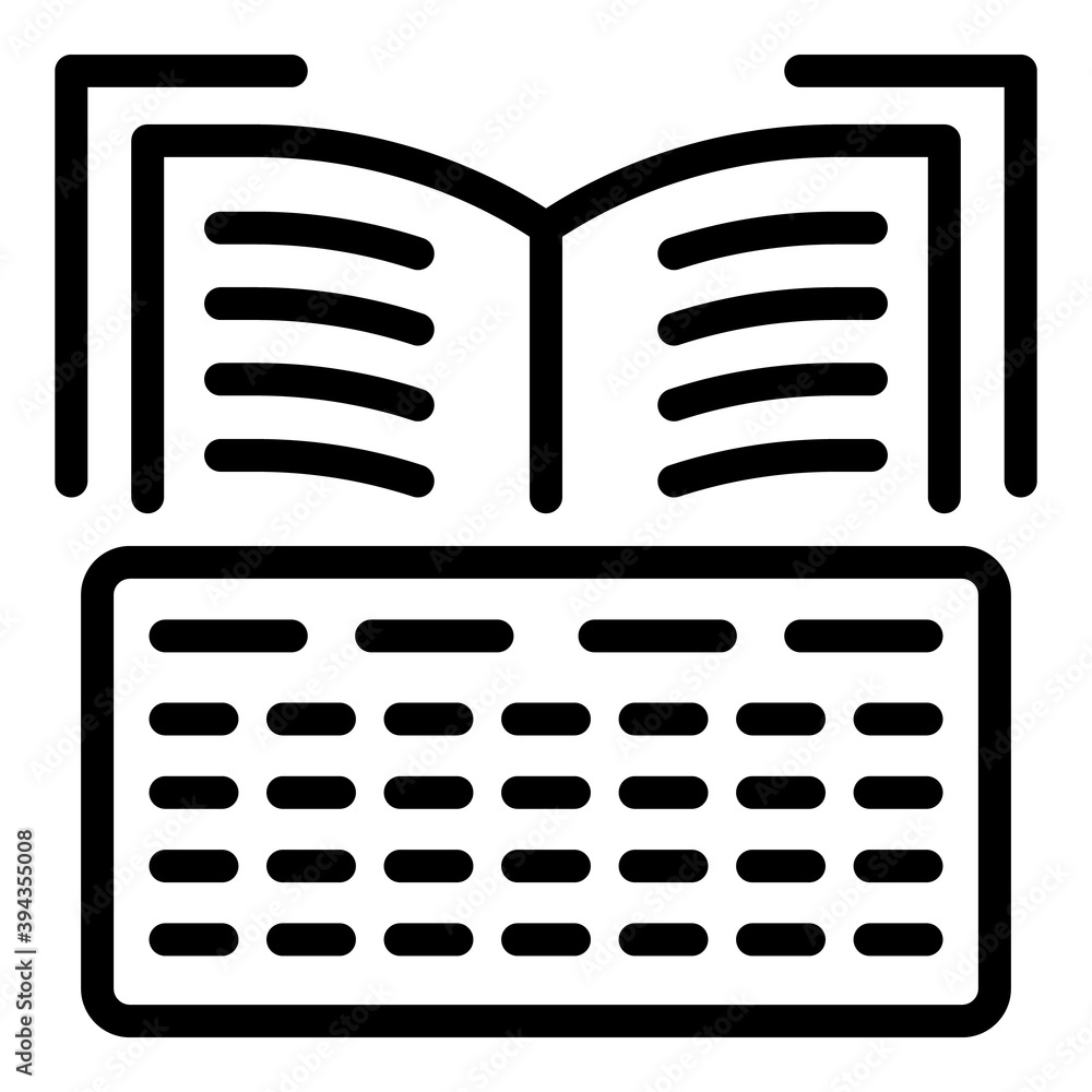 Poster web academy icon. outline web academy vector icon for web design isolated on white background