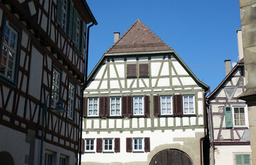 Obraz premium Fachwerk in Vaihingen an der Enz