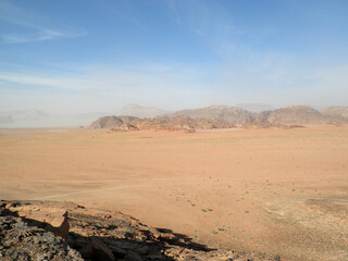 Pustynia Wadi Rum - obrazy, fototapety, plakaty