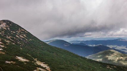 Beautiful landscape in the Carpathians