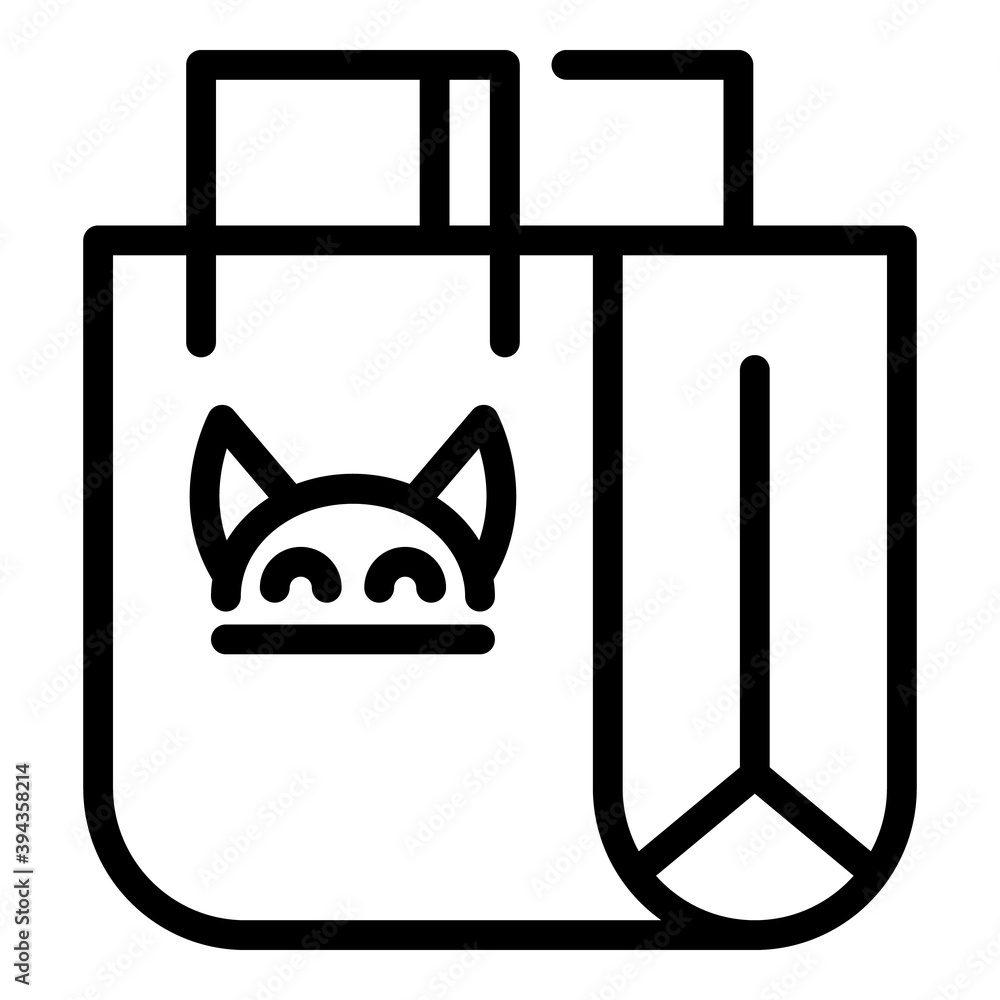 Poster cat device icon. outline cat device vector icon for web design isolated on white background
