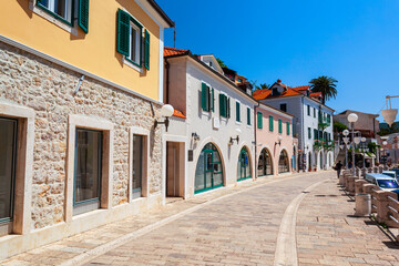 Herceg Novi old town in Montenegro