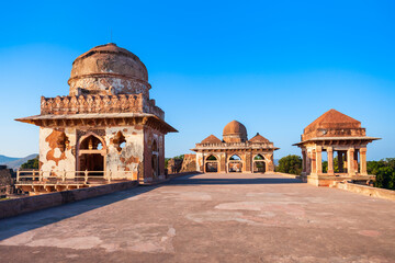 Royal pavilion ruins in Mandu, India