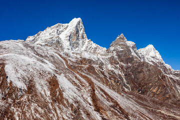 Taboche And Cholatse Mountains Everest