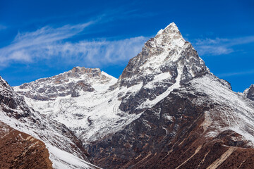 Mountain landscape in Everest region, Nepal