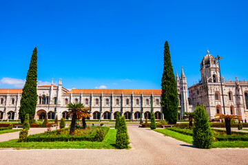 Fototapeta premium Jeronimos or Hieronymites Monastery in Lisbon