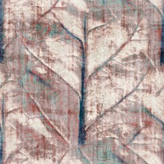 Seamless old aged tapestry rug kilim pattern. High quality illustration. Sun bleached red, burnt orange, and turquoise blue colored vintage Turkish style rug design. Antique carpet graphic design.