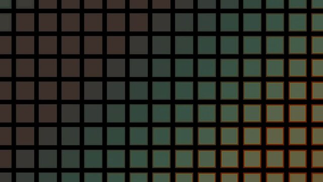Retro animation of rainbow square pattern