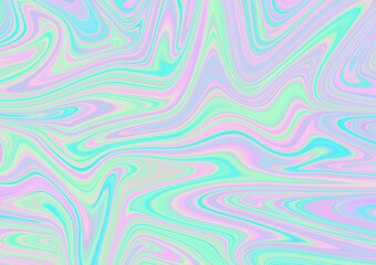 Fototapeta premium Abstract holographic background with pastel colors